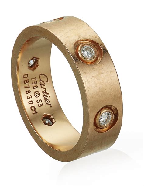 cartier diamond ring love|cartier love ring real.